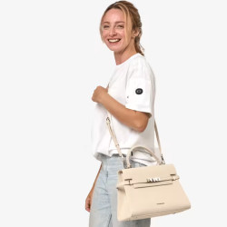 Chabrand Large Louise Handbag Ecru