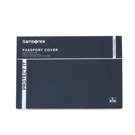 Samsonite TA Revolution Passport Holder in Grained Leather Black
