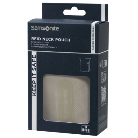 Samsonite TA Revolution Travel Neck Pouch RFID Eclypse Grey