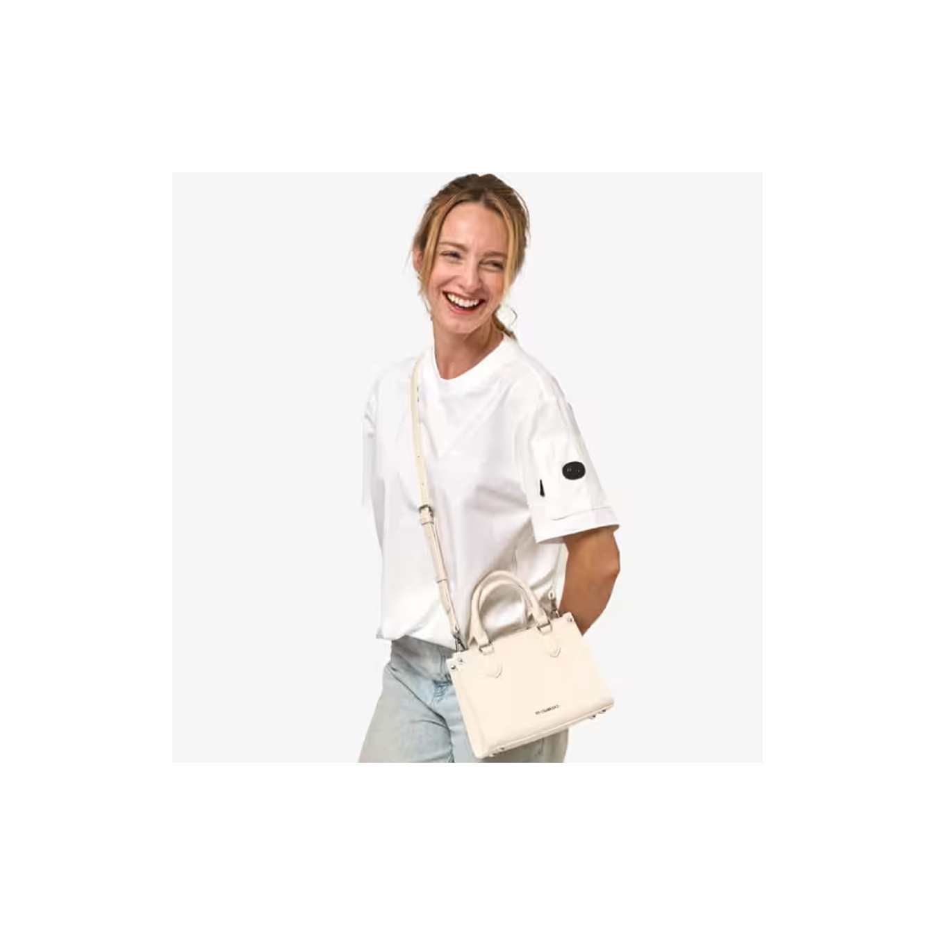 Chabrand Small Anna Handbag 12724 By-Chabrand Ecru