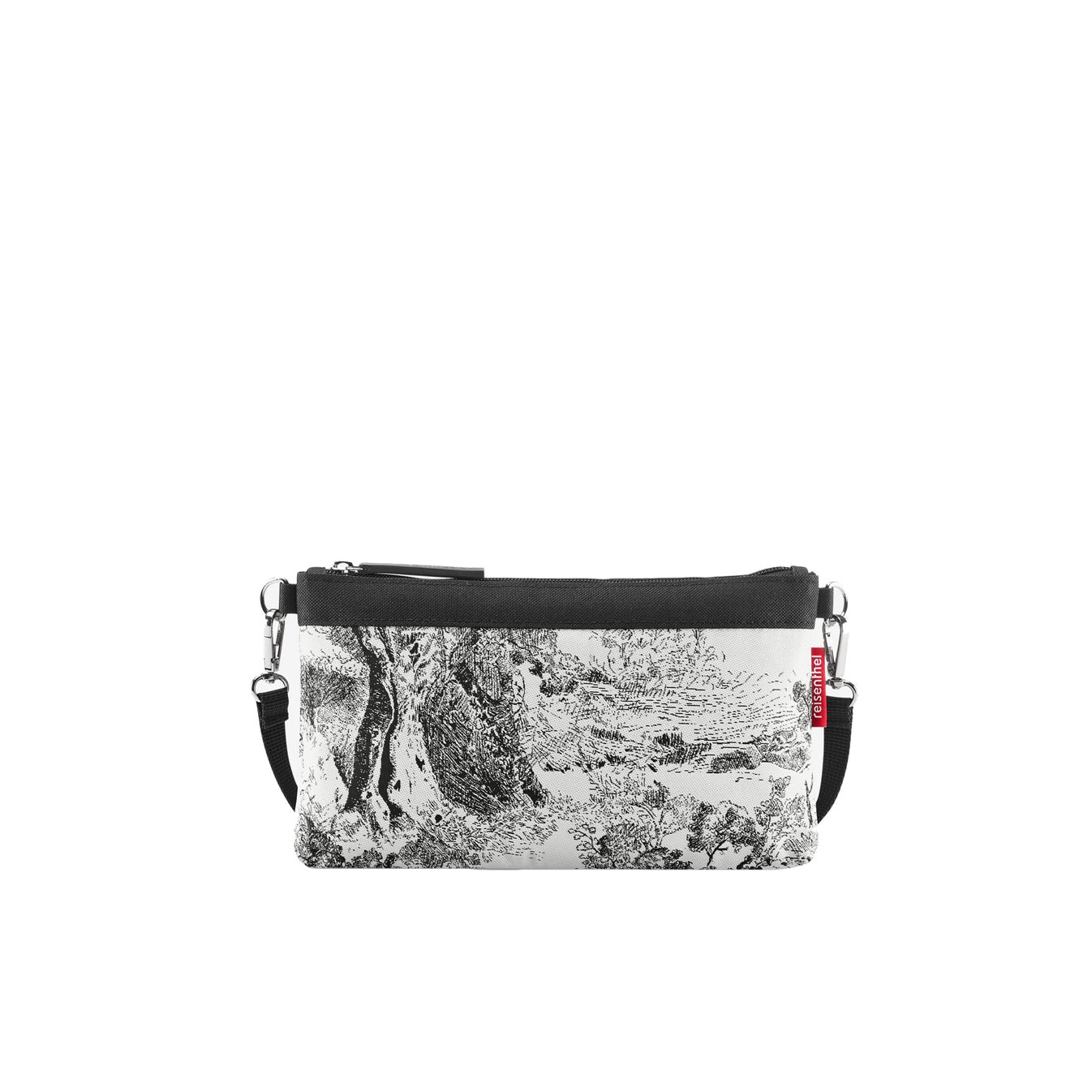 Reisenthel Mini Pouch Crossbody Bag with Grey Jacquard Patterns
