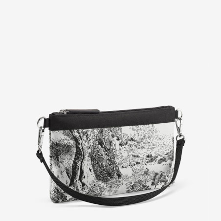 Reisenthel Mini Pouch Sac Porté Travers Aux Motifs Jacquard Grey côté