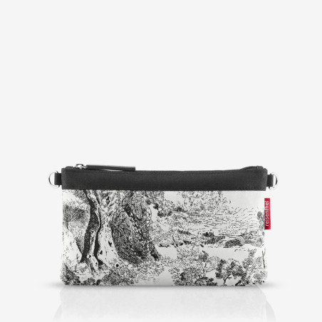 Reisenthel Mini Pouch Crossbody Bag with Grey Jacquard Patterns