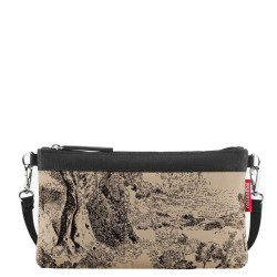 Reisenthel Mini Pouch Crossbody Bag with Jacquard Brown Patterns