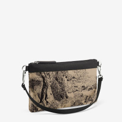 Reisenthel Mini Pouch Crossbody Bag with Jacquard Brown Patterns