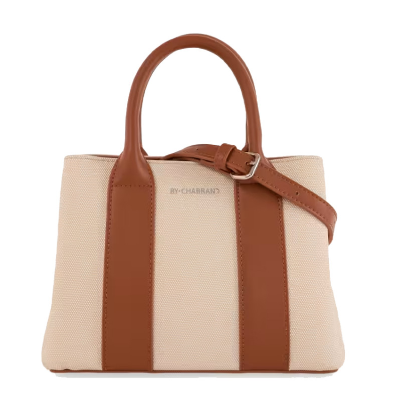 Chabrand Small Handbag La Fidéle Canvas Margaux 12624 Beige Camel