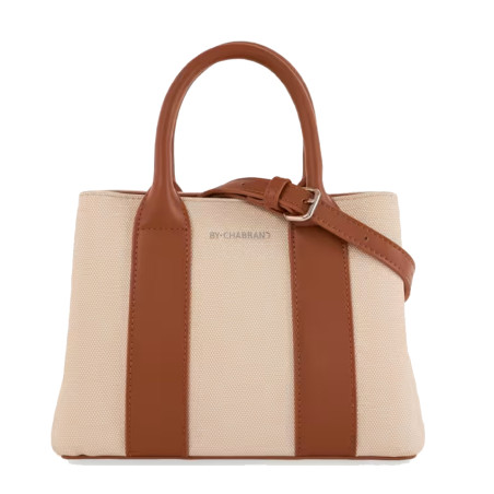 Chabrand Small Handbag La Fidéle Canvas Margaux 12624 Beige Camel