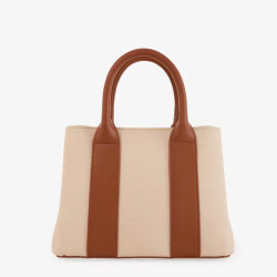 Chabrand Petit Sac à main La Fidéle Toile Canva Margaux 12624 Beige Camel dos