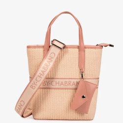 Chabrand Emilie Straw Handbag 11804 Rose