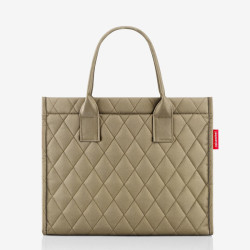 Reisenthel Daily Grand Sac Business Avec Bandoulière Rhombus Olive face