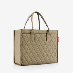Reisenthel Daily Large Business Bag with Rhombus Olive Shoulder Strap