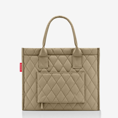 Reisenthel Daily Large Business Bag with Rhombus Olive Shoulder Strap