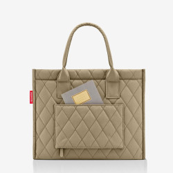 Reisenthel Daily Large Business Bag with Rhombus Olive Shoulder Strap