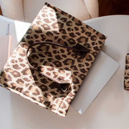 Reisenthel Daily Grand Sac Business Avec Bandoulière Léopard