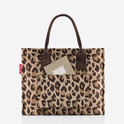 Reisenthel Daily Grand Sac Business Avec Bandoulière Léopard dos