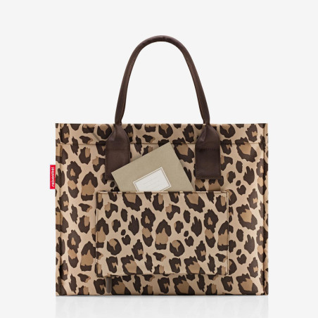 Reisenthel Daily Grand Sac Business Avec Bandoulière Léopard dos