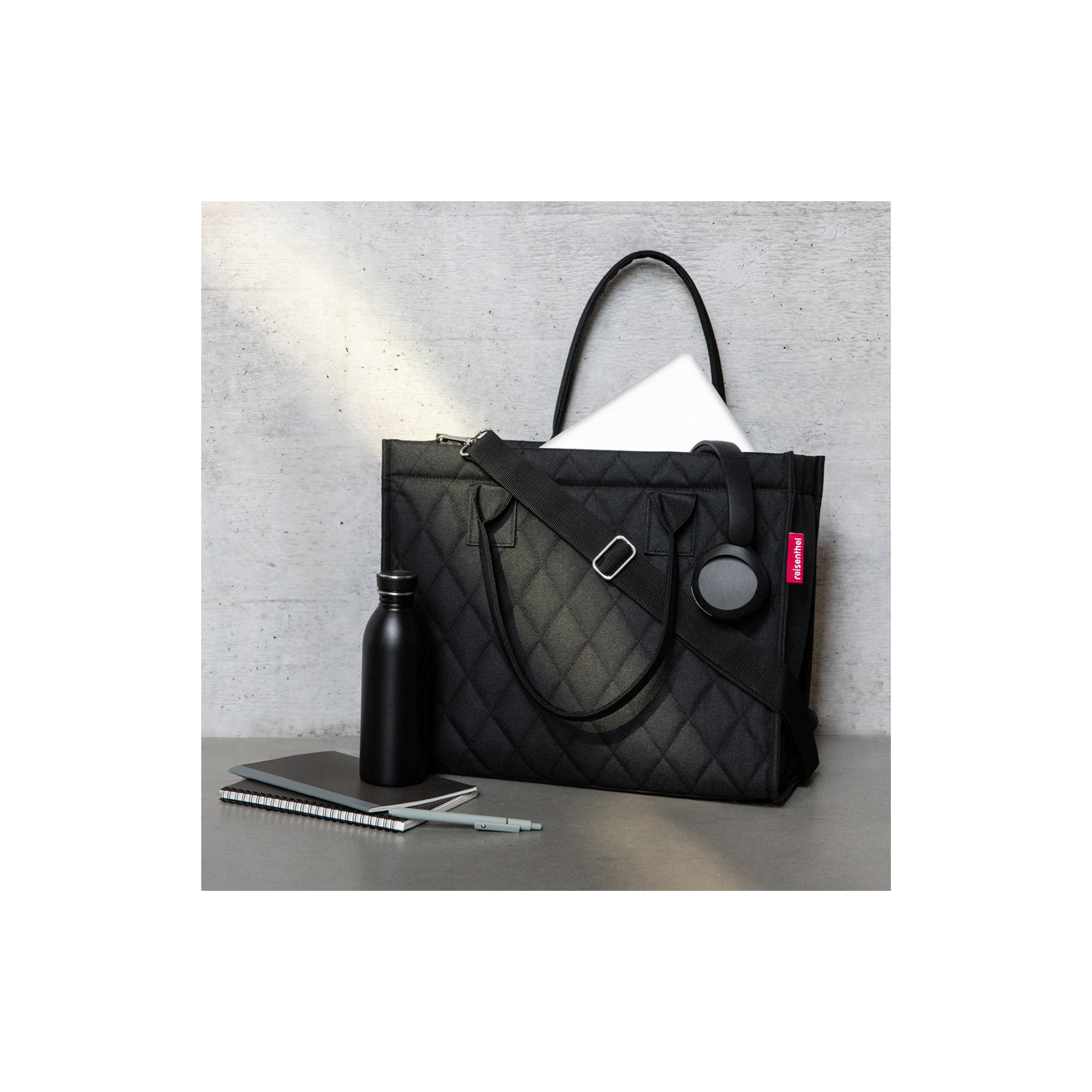 Reisenthel Daily Large Business Bag with Shoulder Strap Black