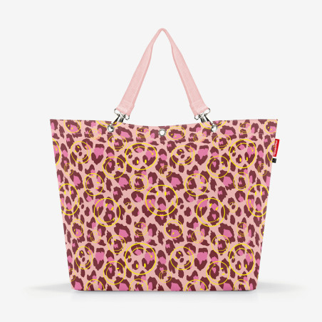 Reisenthel Shopper XL Shoulder Bag Smiley Leopard