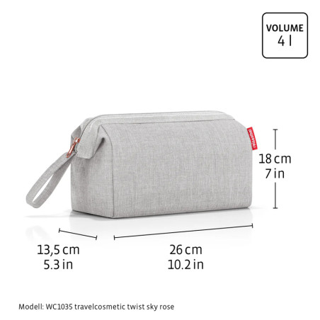 Reisenthel Travelcosmetic Silver Toiletry Bag