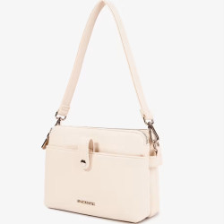 Chabrand Trolley Bag and Louise Pouch 12005 Ecru