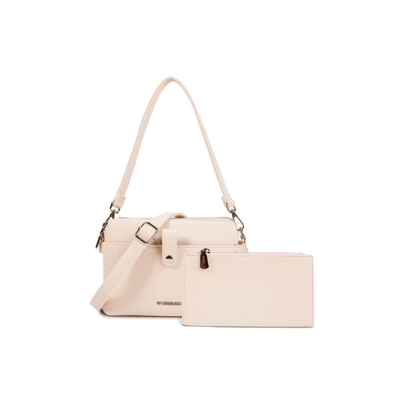 Chabrand Trolley Bag and Louise Pouch 12005 Ecru