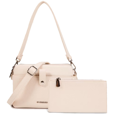 Chabrand Trolley Bag and Louise Pouch 12005 Ecru