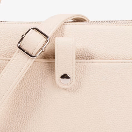 Chabrand Trolley Bag and Louise Pouch 12005 Ecru