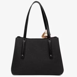 Chabrand Margaux Shoulder Bag Canvas Synthetic 11614 Black
