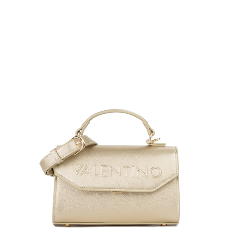 Valentino Pandia Re Small Handbag with Flap in Oro