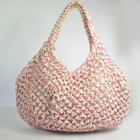 Biba Ari Tote Bag in Crochet ARI1B Fuchsia