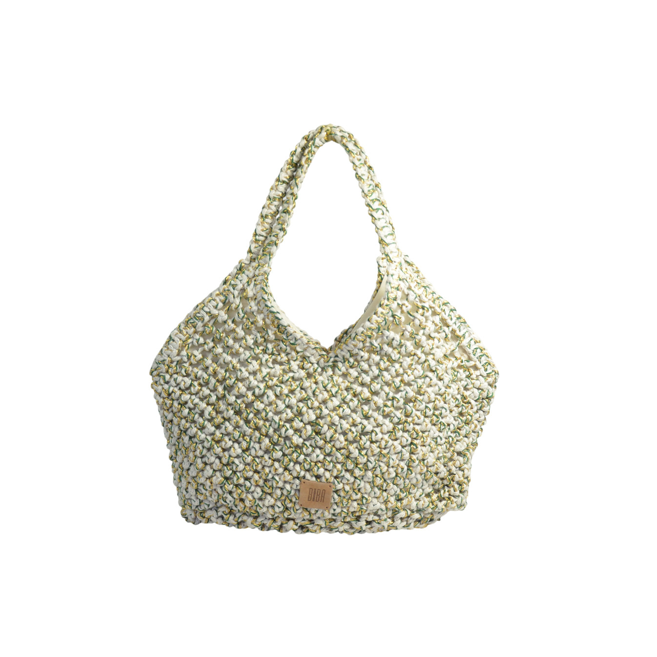 Biba Ari Tote Bag in Crochet ARI1B Sea Green