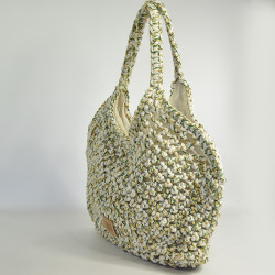 Biba Ari Tote Bag in Crochet ARI1B Sea Green