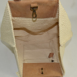 Biba Caledonia Small Crochet Tote Bag CAL2B Amber