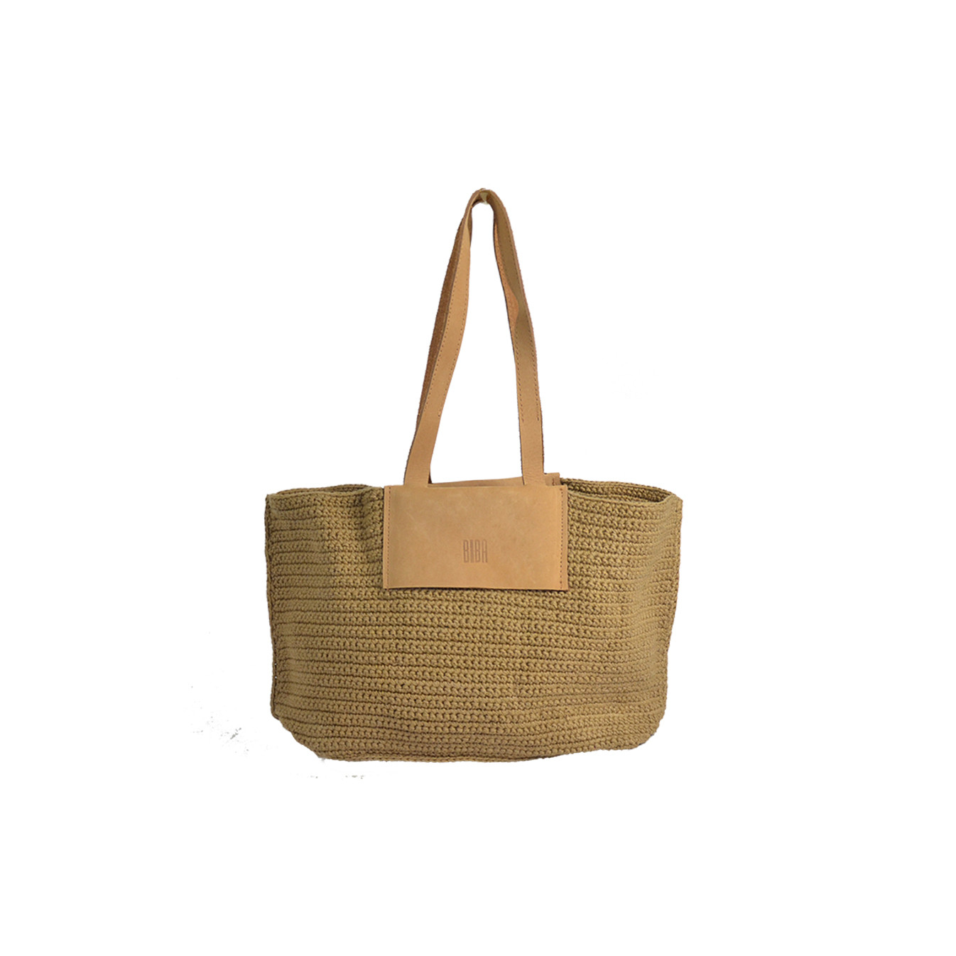 Biba Caledonia Small Tote Bag in Crochet CAL2B Canela