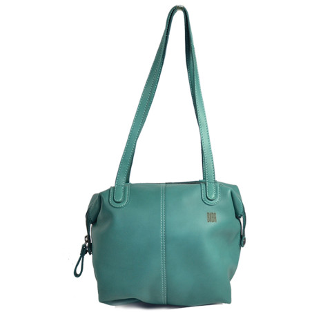 Biba Hooper Modular Shopping Bag in Leather HOP1L Verde Agua