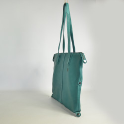 Biba Hooper Modular Shopping Bag in Leather HOP1L Verde Agua