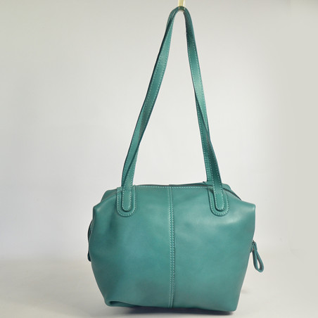 Biba Hooper Modular Shopping Bag in Leather HOP1L Verde Agua