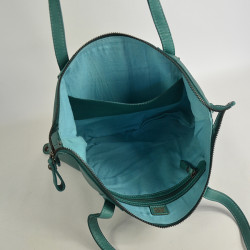 Biba Hooper Modular Shopping Bag in Leather HOP1L Verde Agua