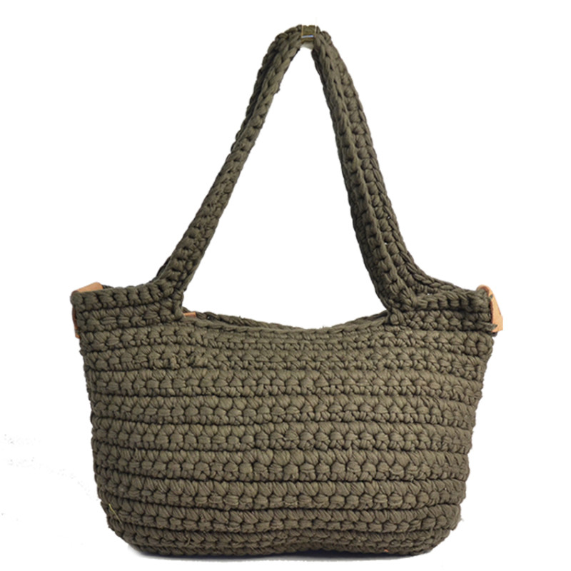 Biba Sabah Woven Cotton Bag SAB1B Anthracite