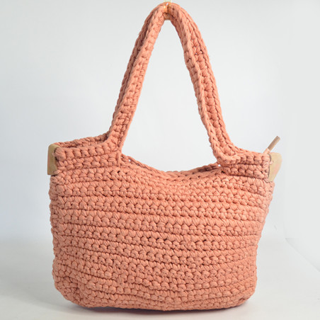 Biba Sabah Sac En Coton Tressé SAB1B Rosa Palo dos