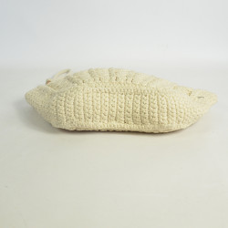 Biba Sunibel Crochet Pouch in Handwoven Cotton Natural