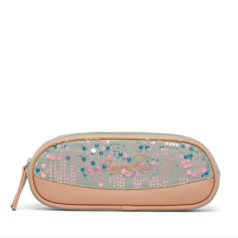 Chameleon Double Vintage Fantasy Holographic Denim Pencil Case