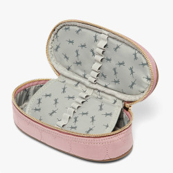 Oval Chameleon Pencil Case Vintage Fantasy Cozy Heart