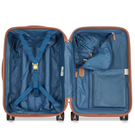 Delsey Chatelet Air 2.0 Valise Cabine 4 Doubles Roues 55 cm Rose ouvert