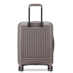 Delsey Lutece Valise Cabine S Slim Extensible 4 Roues 55 CM TSA Marron dos