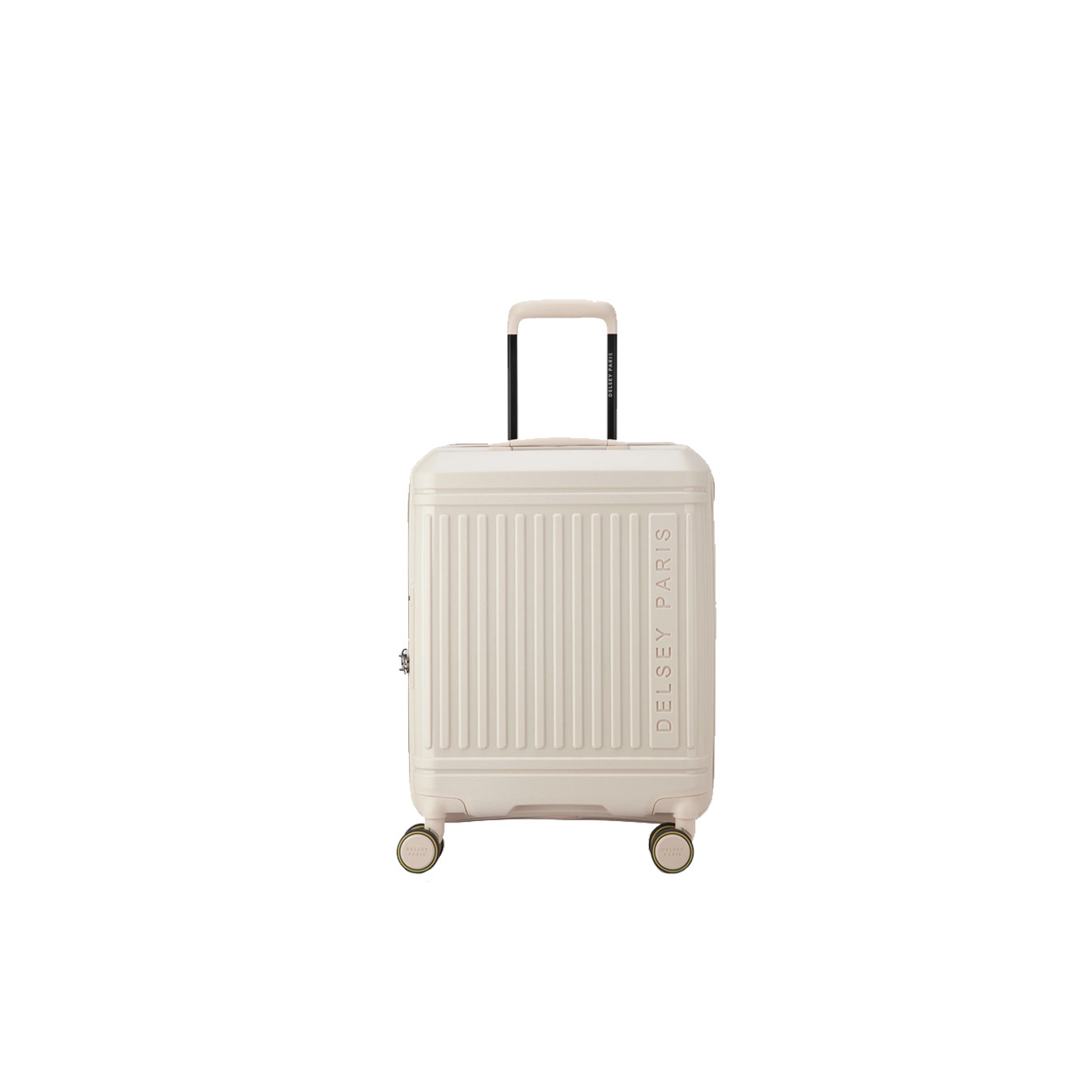 Delsey Lutece Valise Cabine S Slim Extensible 4 Roues 55 CM TSA Beige