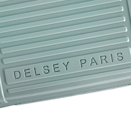Delsey Lutece Valise Cabine S Slim Extensible 4 Roues 55 CM TSA Vert Sauge logo
