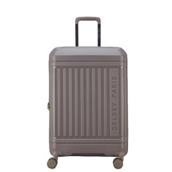 Delsey Lutece Expandable Check-in Suitcase 4 Wheels 69 CM TSA Brown