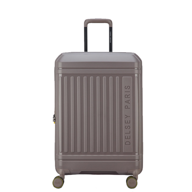 Delsey Lutece Expandable Check-in Suitcase 4 Wheels 69 CM TSA Brown