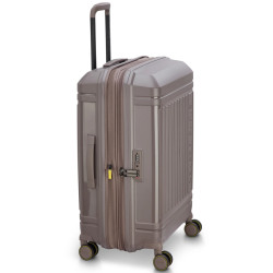 Delsey Lutece Valise Soute Extensible 4 Roues 69 CM TSA Marron extensible